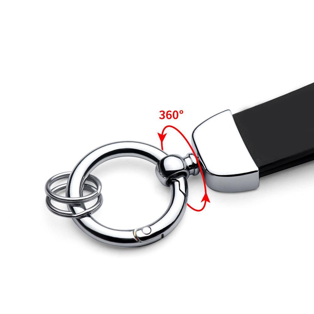 Fashion Leather Car Metal Keychain Horseshoe Buckle Waist Pendant Car Accessories For Citroen C1 C2 C3 C4 Picasso C-ELYSEE C6 C5