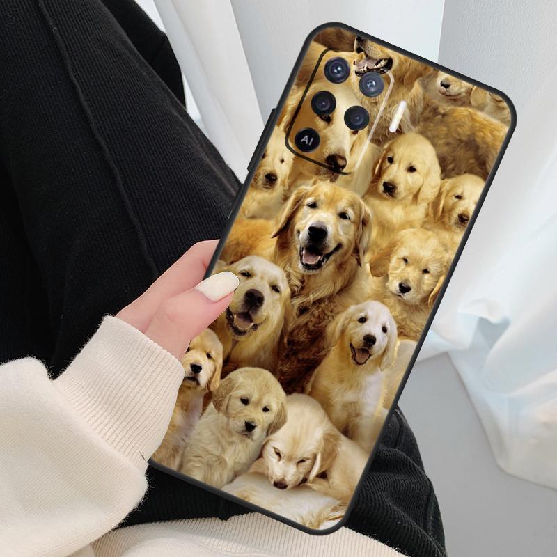 Golden Retriever Dog Case For Oppo A17 A57 A77 A40 A78 A54 A74 A94 A76 A16 A96 A18 A60 A80 A38 A58 A98 A15 A5 Pro