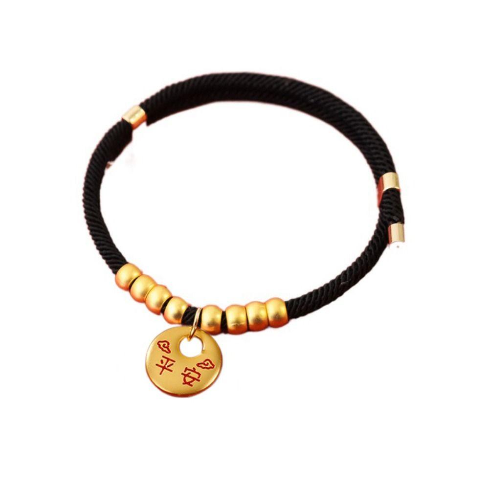 Chinese Style Cat Weave Necklace Adjustable Cat Long-Life Lock Collar  Photograph