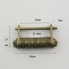 Chinese Retro Old Type Password Lock Brass Engraving Word Padlock Key