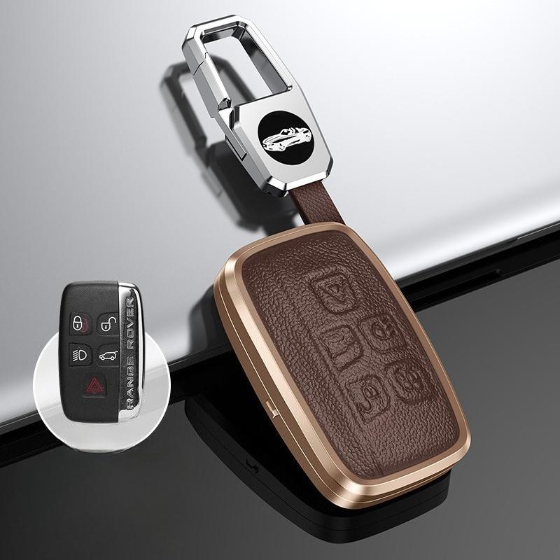 Suitable for Land Rover Key Case Discovery Shenxing Land Rover Range Rover Evoque Discovery 4 Star Vein 5 Car Key Holder Buckle Case Male