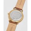 Coach Elliot Men's Watch Unique Artistic Modern Minimalism Water-Resistant Saddle Gold Tone Leather Strap Gold Dial