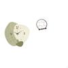 Silent Cartoon Wall Clock Display Stand Simple Room Decor Organizer Decorative Shelf for Kitchen