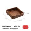 Walnut Wood Dessert Tray: Fruit, Nuts, Snacks & Tea Plate