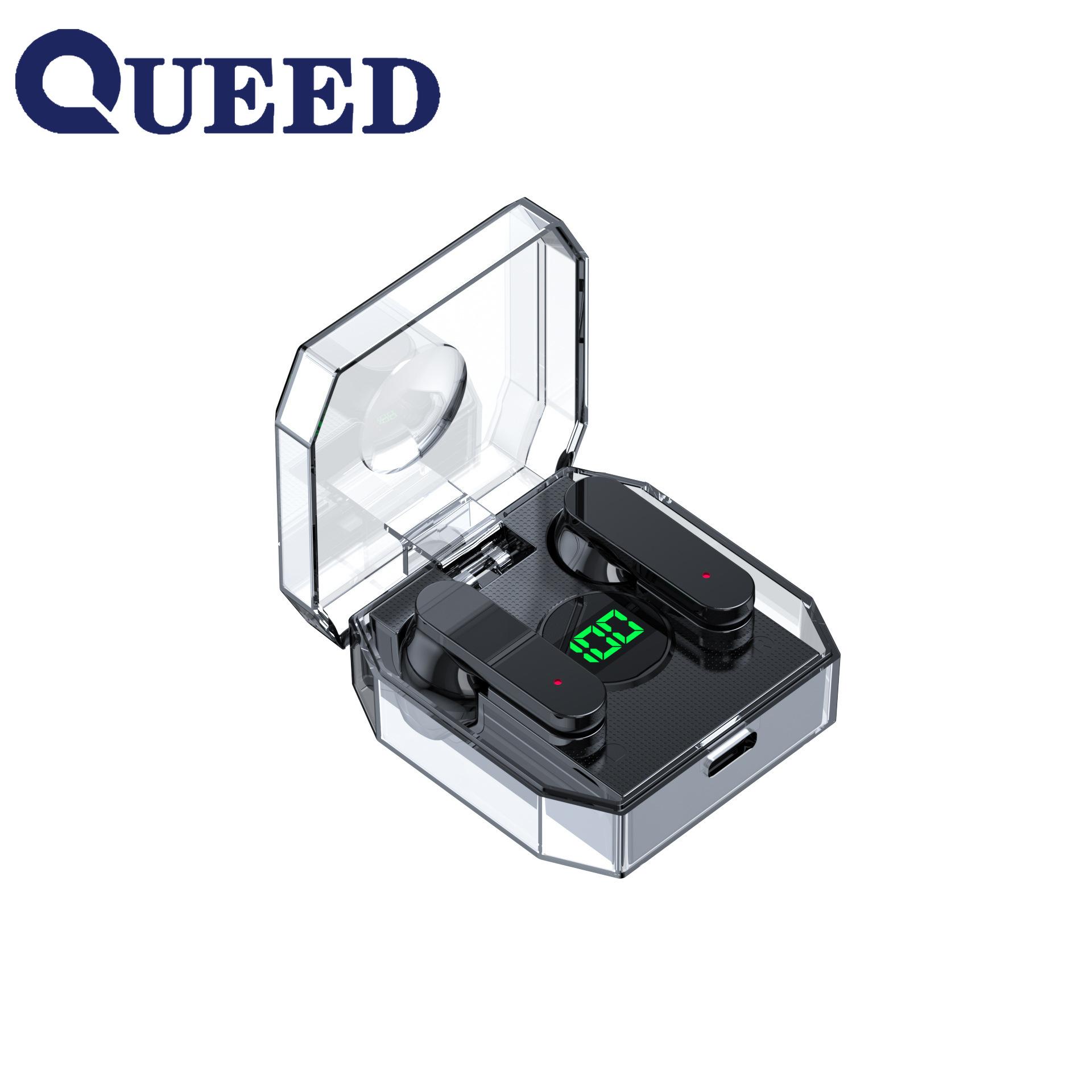 

Полностью прозрачная Bluetooth-гарнитура, беспроводные высококачественные мужские наушники-вкладыши чёрный