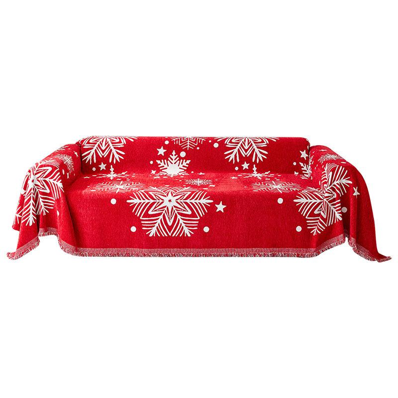 Christmas Sofa Throw Blankets Outdoor Camping Picnic Large Blanket Leisure Beach Towel White Travel Rug Tassels Linen Home