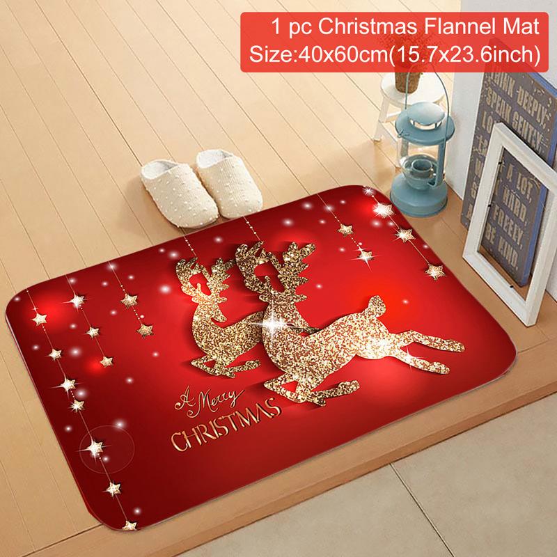 Christmas Carpet Santa Claus Mats Merry Christmas Decor For Home 2025 Living Room Children Bedroom Navidad Happy New Year Gifts