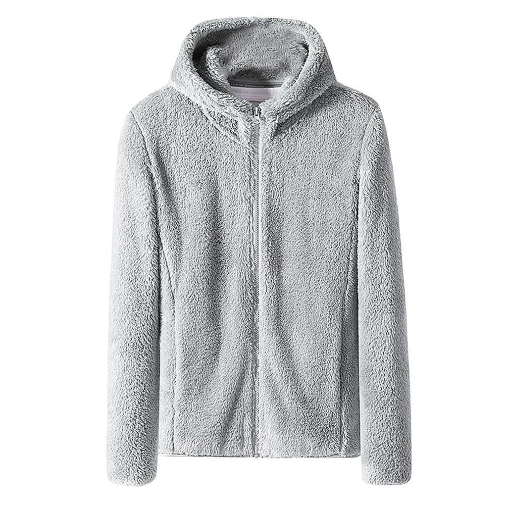 Solid Fleece Warm Double-Sided Plush Coat Thickened Coat For Women