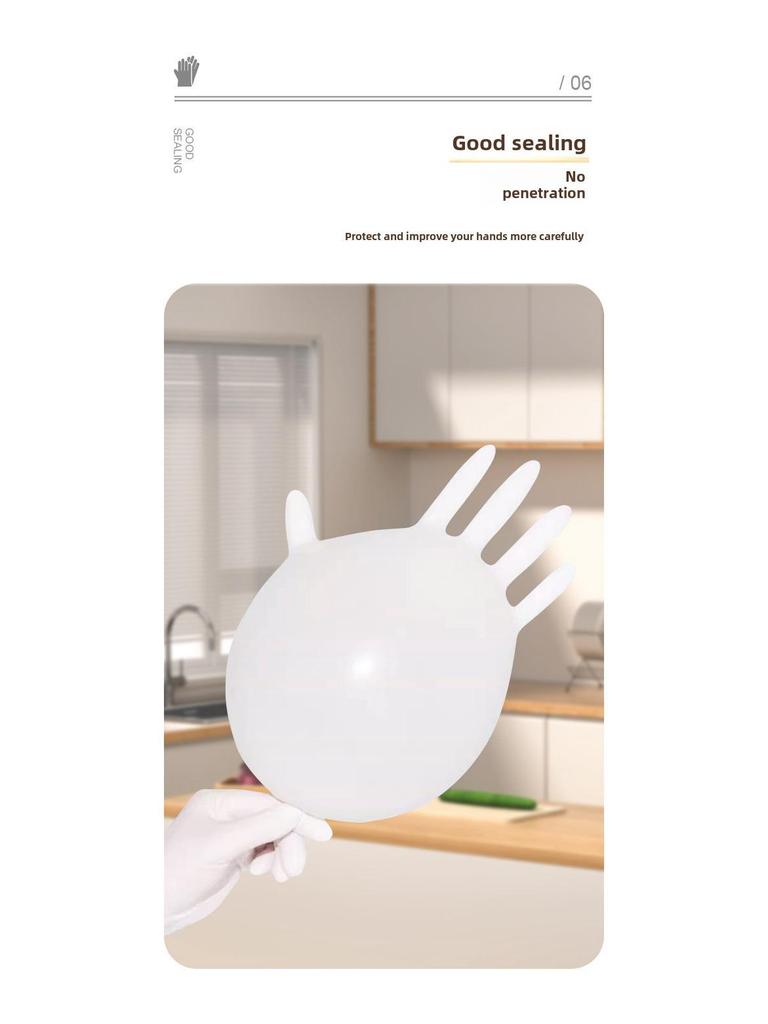 Thickened Disposable Nitrile Latex PVC Gloves: Edible-Grade Protection for Beauty, Kitchen, and Catering Use