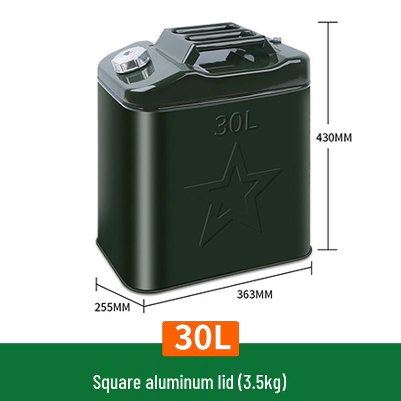 Tinplate Metal Gasoline Can 10L/20L/30L Square Fuel Tank Iron Drum for Car Diesel