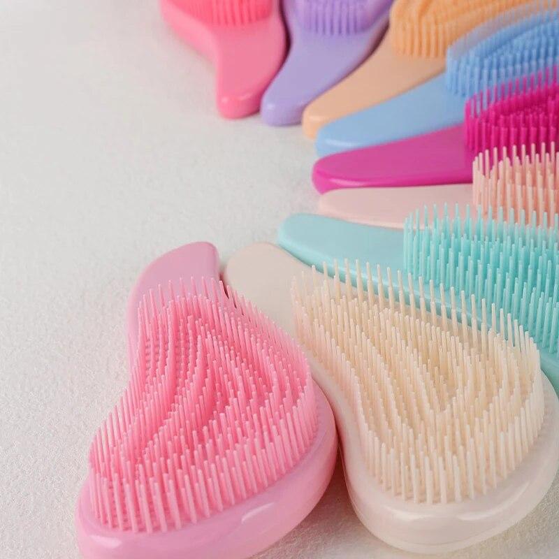 1 stücke Heißer Magie Griff Kamm Anti Statische Massage Haarbürste Verwicklung Entwirren Dusche Massage Haarbürste Kamm Salon Haar Styling Werkzeug