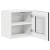 Wall Mounted Glass Cabinet LUCCA Black 40 X 31 X 40 Cm Particleboard