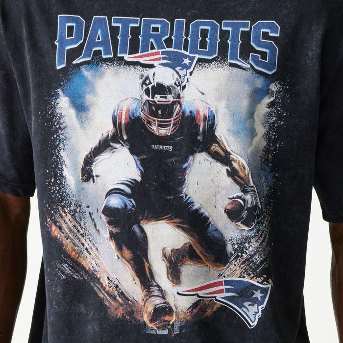 Chemise Oversized - NEW ERA - New England Patriots - 100% Coton - Manches Courtes - Noir/Bleu