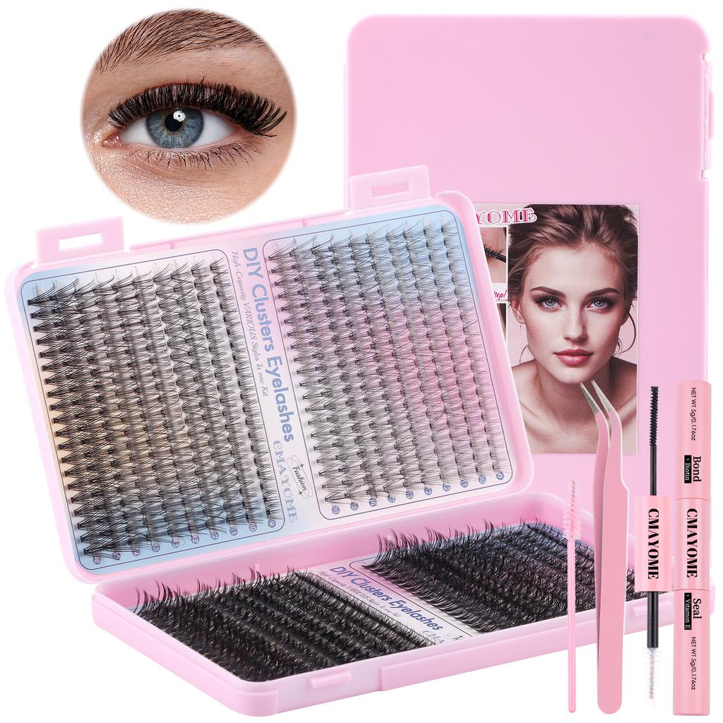 800 Clusters Of Single-Cluster False Eyelashes 9-16Mmdiy Natural Dense D-Song Self-Grafting