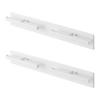 Jitsugyo Wall Mounted Backpack Hanger Horizontal White [Set of 2] Tower with Hook Backpack School Bag Storage Floating Storage 10577 X 2