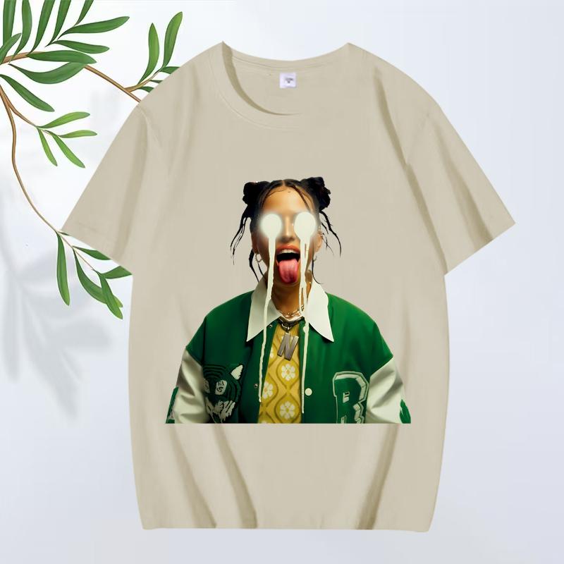 

Nina Chuba Printing 2025 Классическая футболка с винтажным графическим принтом мужская женская оверсайз 100% хлопок с коротким рукавом летняя унисекс футболка S