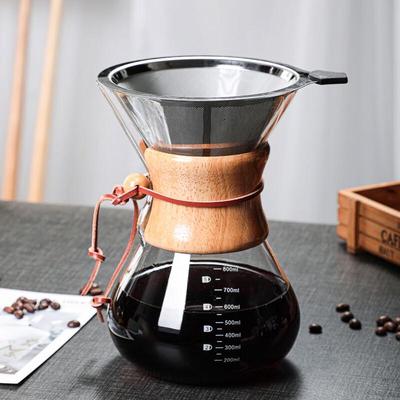 LISM Glaskaffeekanne für Pour-Over