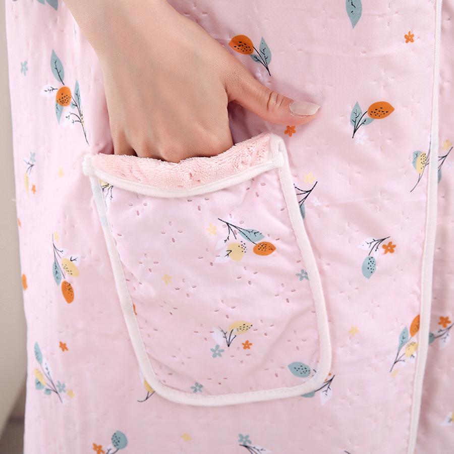 Quick-Dry Absorbent Bath Skirt & Hair Drying Cap Set