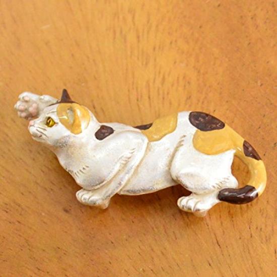 Palnart Poc Obi-dome (kimono sash clip) Mischievous Calico Cat Obi-dome (kimono sash clip) SUU Cat Realistic Cute