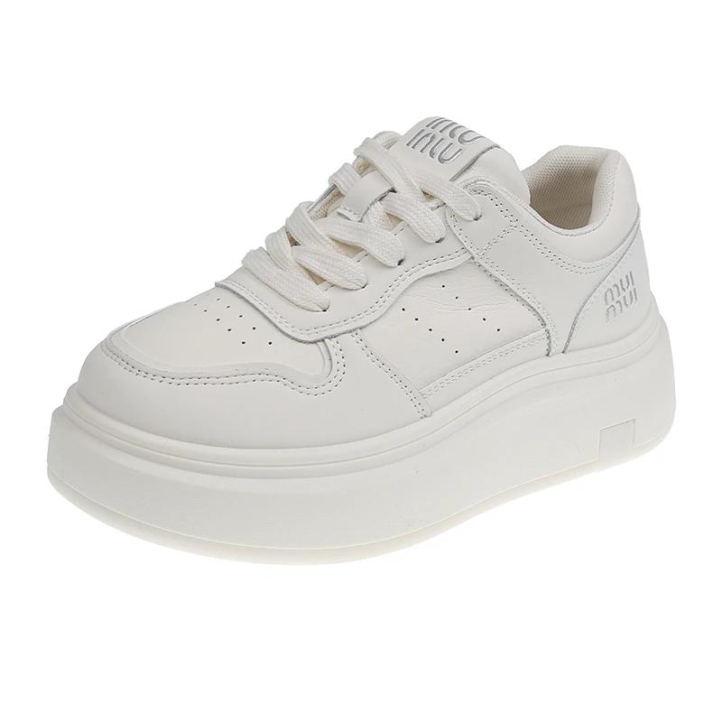 Dámská ležérní sportovní obuv 2025 Trend Nová pohodlná silná podrážka Jednoduchá jednobarevná Značková designová Denní všestranná Dámská obuv