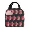 Dragon Red Moon Pattern Insulated Lunch Bag for Women Kids Portable Food Boxes Thermal Lunch Box Tote