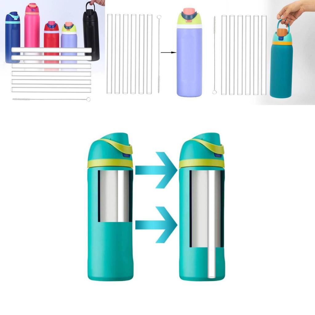 Premium Clear Replacement Straw For Owala Freesip Bottle Suitable For 24 And 40oz Bottles