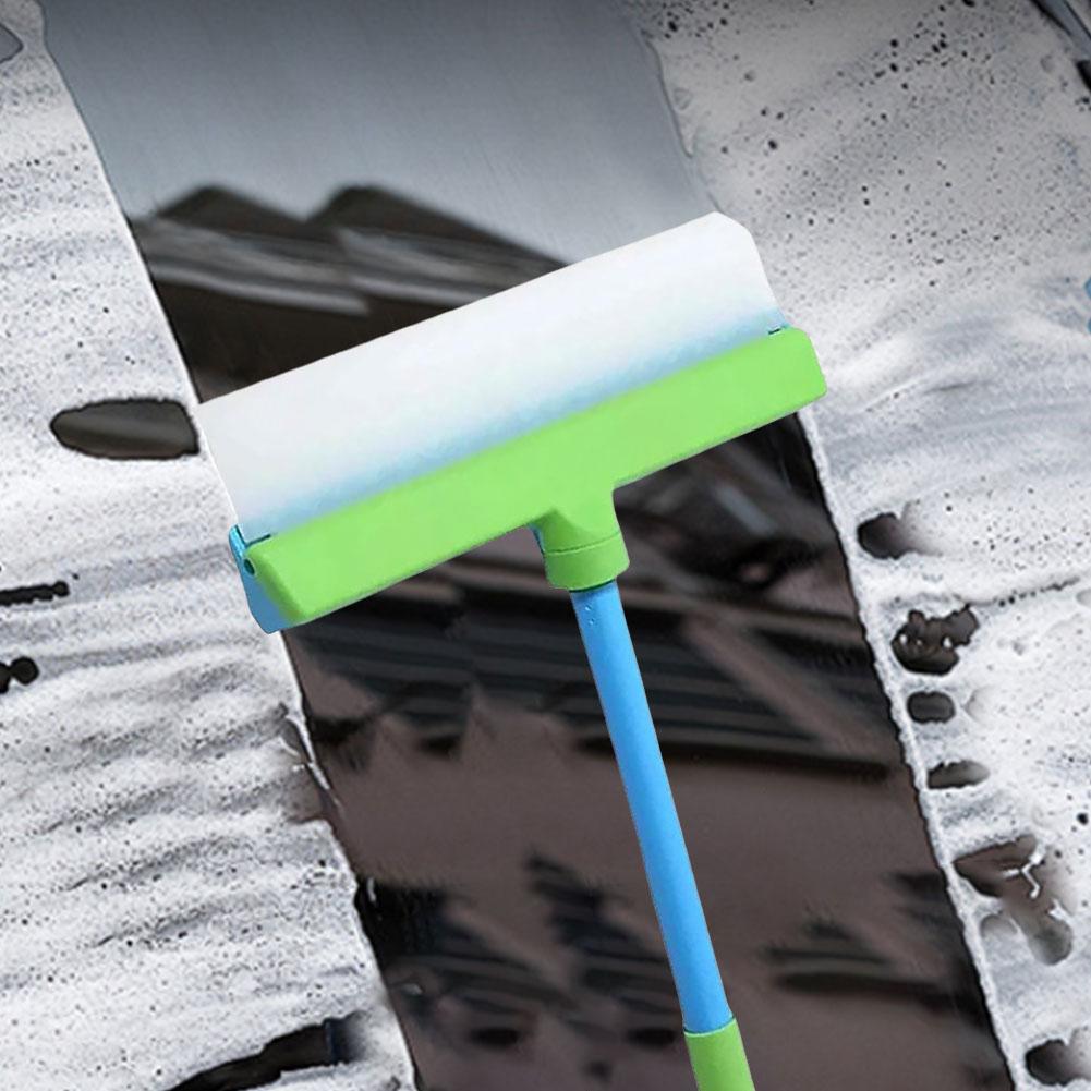 Water Removal Blade Reusable Silicone Window Squeegee Kit Anti-Slip Multifunction Clean Scraper for Shower Glass Mirror Door Car