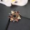 Elegant Rhinestone Crystal Wreath Brooch – Colorful Luxury Corsage Pin