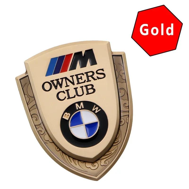 

1pcs car badge side body sticker car metal labeling For Bmw x1 x3 x5 x6 z4 f10 f20 f30 e36 e39 e46 e60 e90 Car accessories золотой