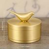 Bird brass covered ashtray,retro metal windproof ashtray,ashtray storage container suitable for office tea tables,car ashtrays
