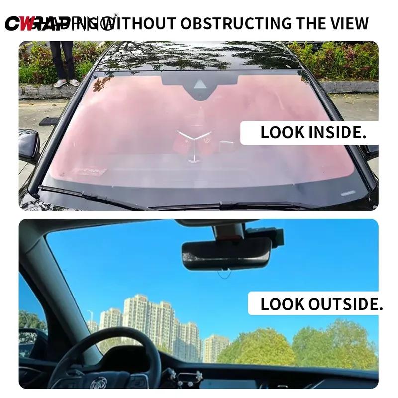 Car Sticker 78% VLT Ghost Rose Vinyl Auto Window Tint Film Chameleon UV Blocking Glass Sticker IR 75% Universal Car Accessories