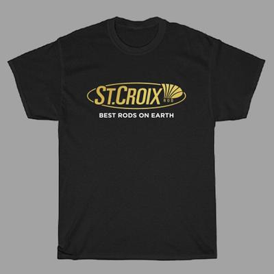 St. Croix Fishing Men#039;s Black Size S To 5XL Unisex T-Shirt