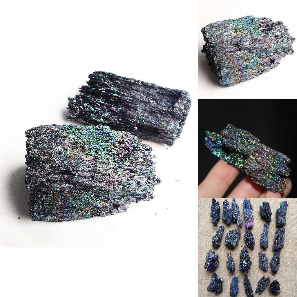 Eye-catching Colorful Specimen Silicon Carbide Ornaments For Reiki Healing And Decor