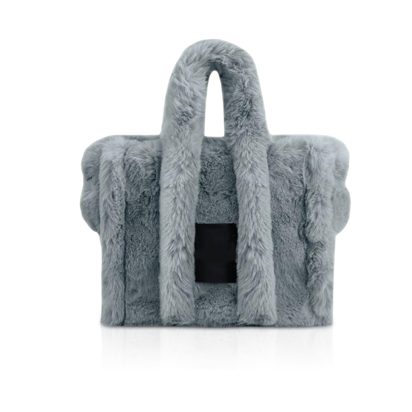 

NICOLE DORIS Fur Tote A4 Large Shoulder School Commuter Gray & Women s Bag, Size, Capacity, Lightweight, Fluffy, Soft, Cute, Handbag, Bag, Stylish, сірий колір