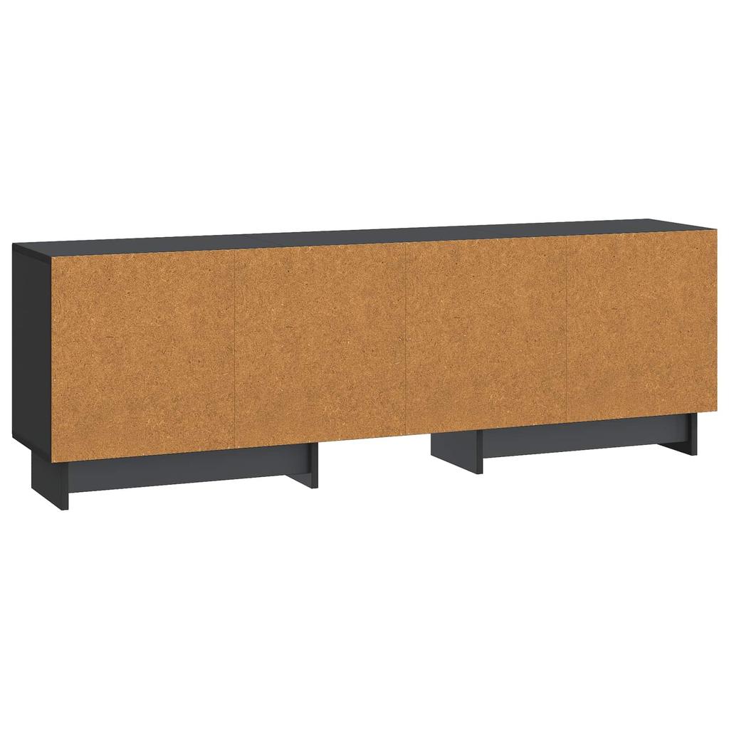 TV Stand in Black 150 x 31 x 50 cm Particleboard