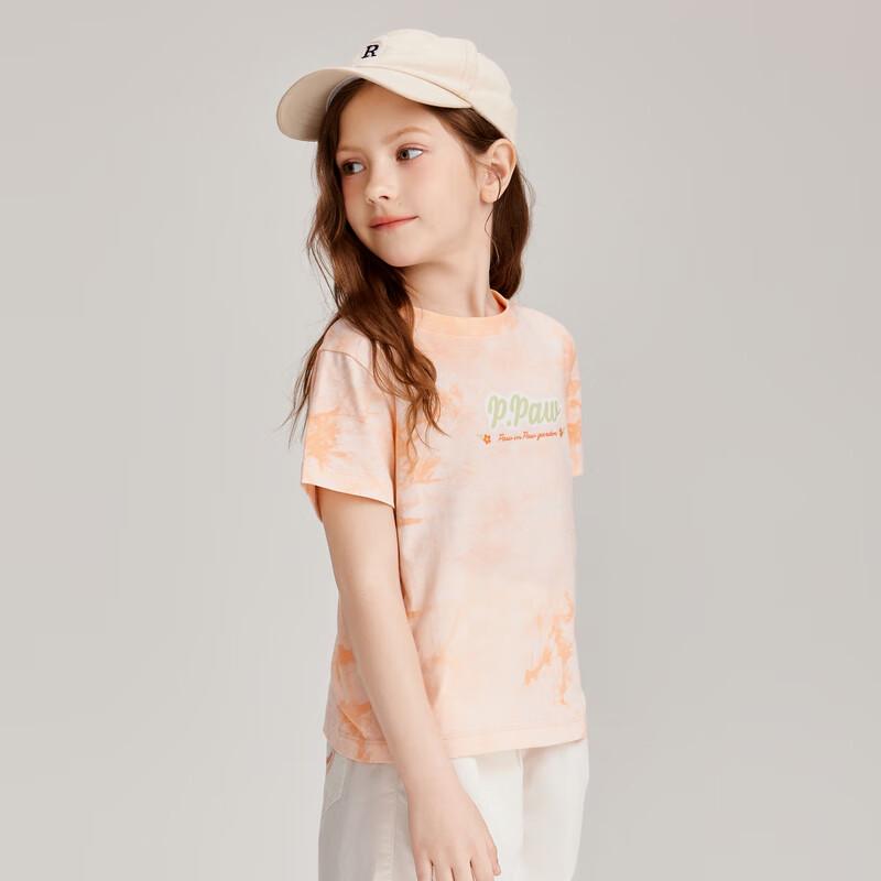 PawinPaw Girls' Cartoon Bear Tie-Dye T-Shirt