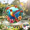 2D Flat, 1Set 83pcs Acrylic Puzzle Suncatcher Window Hanging Panel, 18.8 cm Adult Summer Garden Sunlight Catcher, Suit for Courtyard & Garden & Bar De