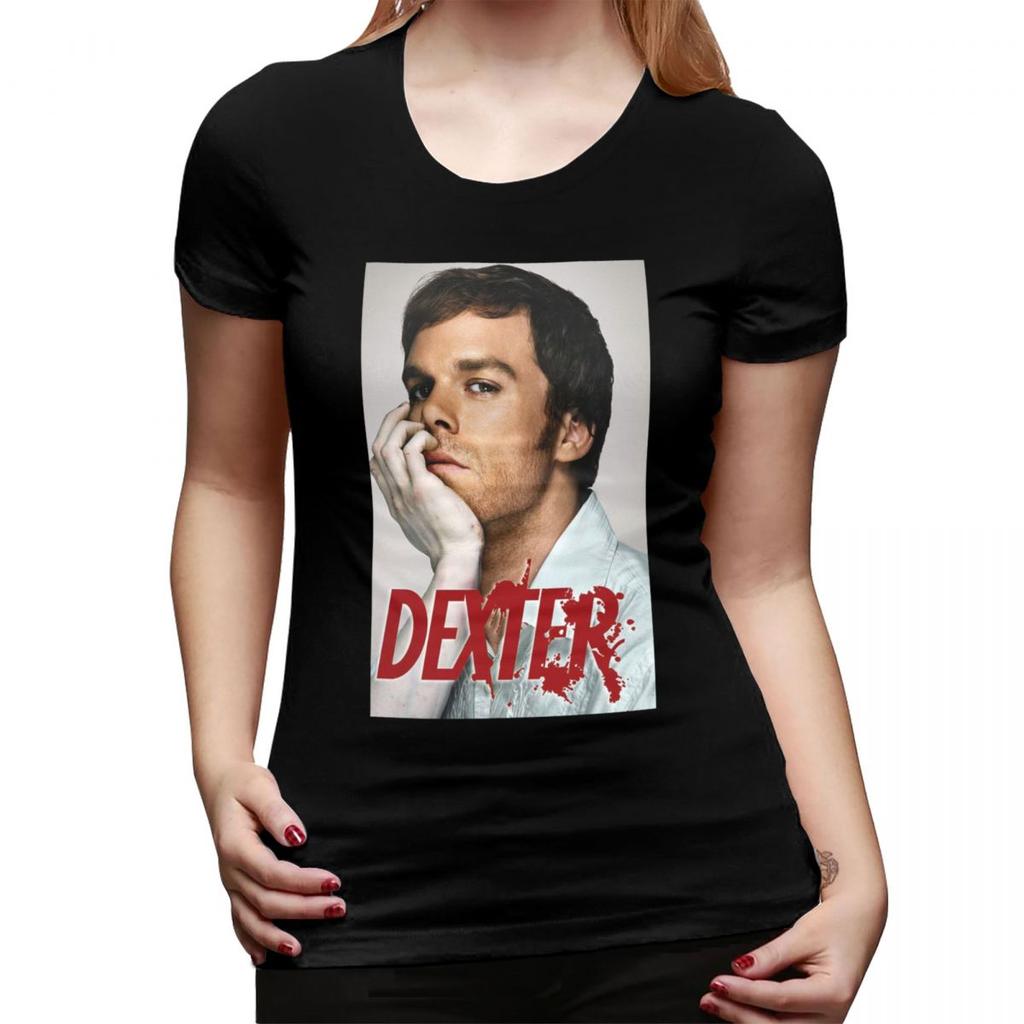 Dexter Morgan Movies TShirt for Women ONeck Streetwear T Shirts Womens Tees Short Summer Clothes Tops