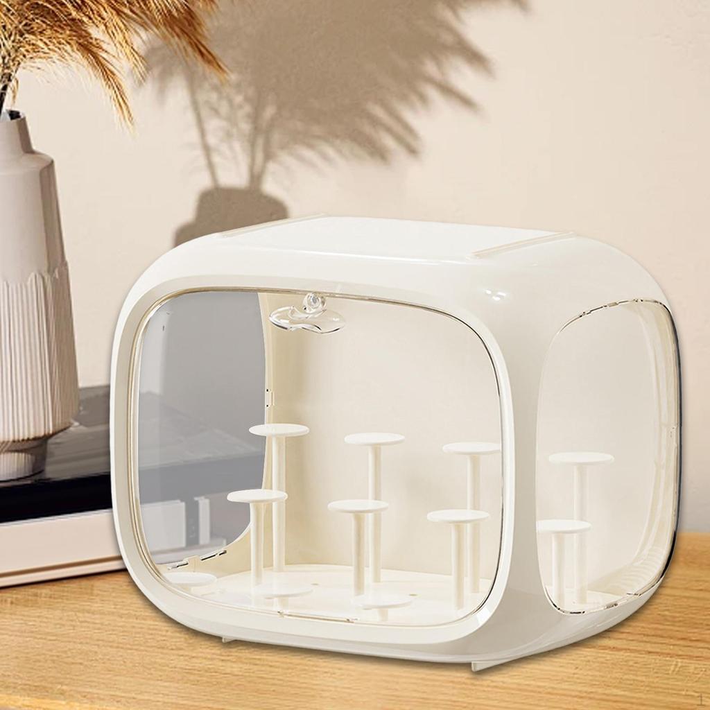 Figure Display Case Transparent Doll Storage Box Modern Tabletop Figurine Stand for Mini
