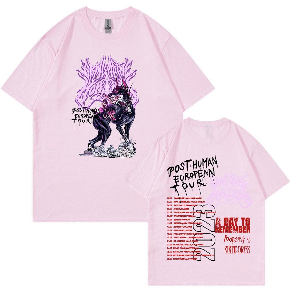 BMTH Kapela BringMe TheHorizon Post Human Evropské Turné Tričko Pánské Dámské Hip Hop Vintage Tričko Vysoká Kvalita 100% Bavlna Trička