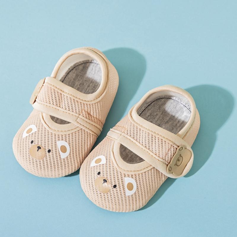 

Літнє дитяче взуття для маленьких новонароджених Повзаюче взуття для хлопчиків і дівчаток Літнє домашнє взуття з мультфільмом проти ковзання 0-3 роки M коричневий