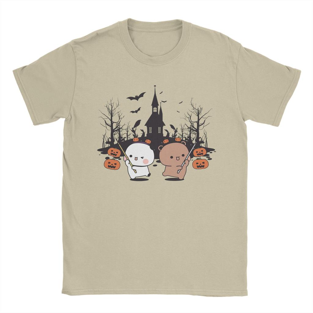 Bubu Dudu In Love Halloween T Shirts Men 100% Cotton Funny T-Shirt Crew Neck Tees Short Sleeve Clothing 6XL