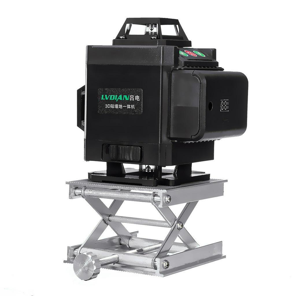 16 Lines 4D Green Cross Light Laser Level Auto Self Leveling 360° Rotary Measure Remote Control