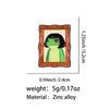 Frog Oil Painting Enamel Pin Funny Brooch Pines Lapel Pins Badge On Backpack Clothing Accessories Fashion Jewelry Friends Gifts