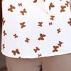 Women Blouse Chiffon Shirt Butterfly Three-quarter Sleeves Spring Summer Clothes Top Long Sleeve Women's Shirt Blusas Ropa De Mujer