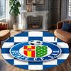 1 pezzo Squadra di Calcio (74) Tappeto Rotondo Stampato per Camera da Letto Soggiorno Decorazione per la Casa Tappeti Tappetino Tappetino Antiscivolo Tappeto per Comodino