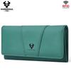 Humerpaul Portafoglio da donna portafoglio in pelle bovina primo strato grande capacità clutch portafoglio multi-carte con finestra per foto portafoglio