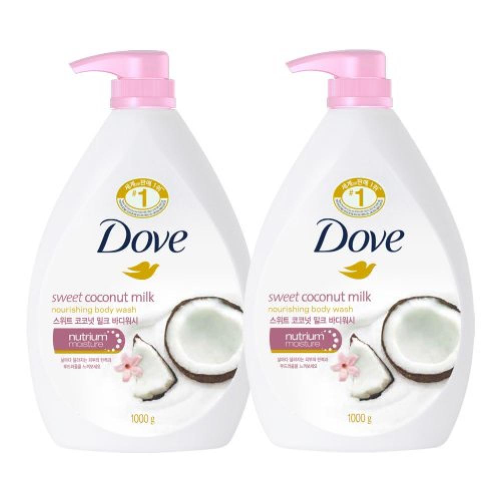 Dove Body Wash Coconut 1l 2 Pack none