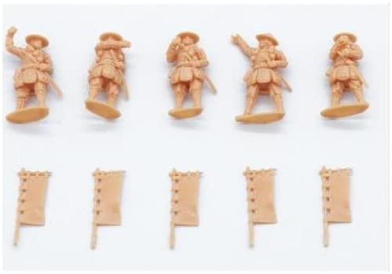 Artist Hobby Mr and Mrs History Series Japanese Warring States Period Nagagara Ashigaru Set 3D Printer Kit AHLAH88001 1/72 (Archers) 5-piece