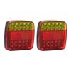 Square Trailer Lights Kit Wireless IP65 Waterproof Magnetic Trail Lights Red Yellow DC5V